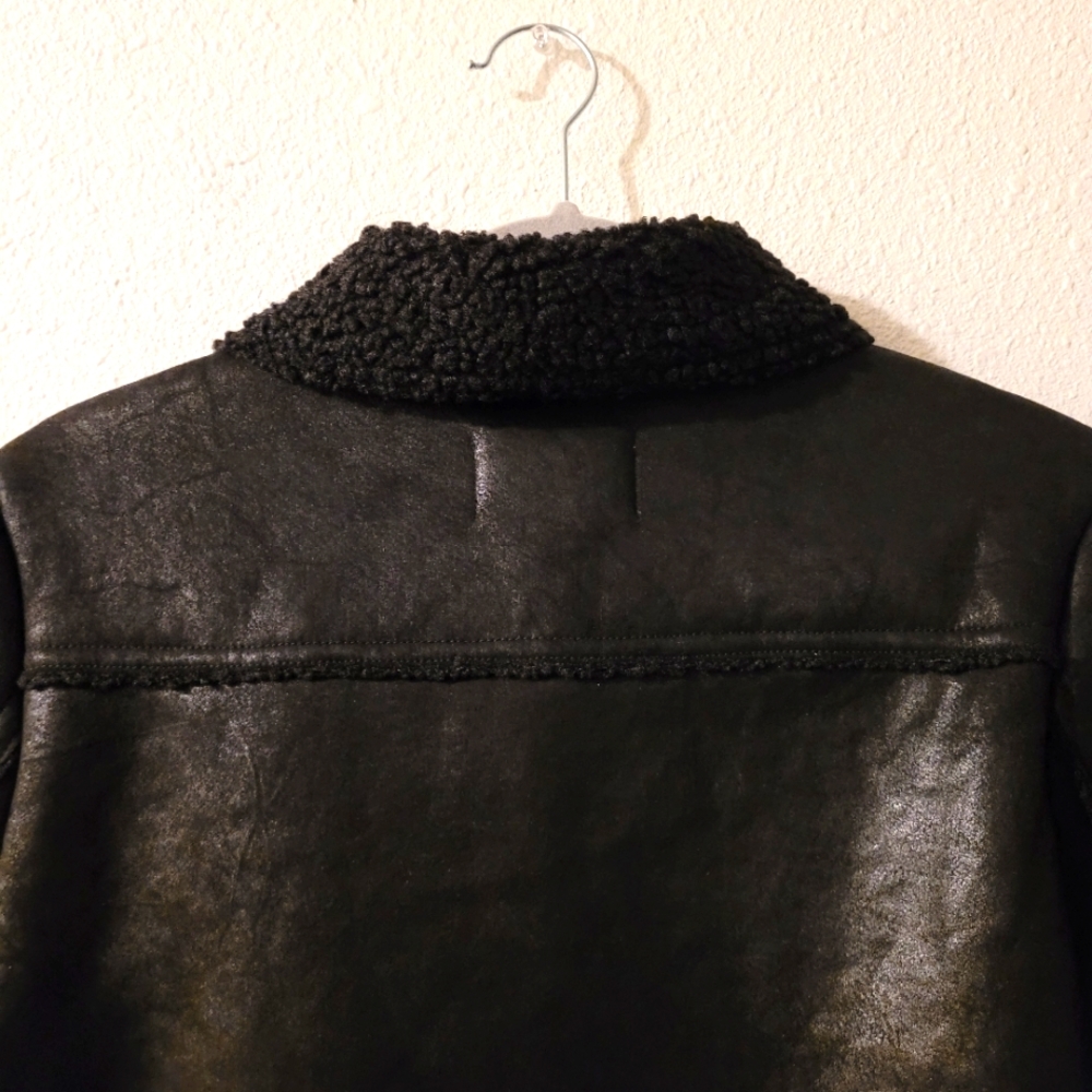 NWT Marrakech Women's Marissa Sherpa Fully Lined Moto/Bikers Jacket  Size Small - Picture 14 of 16